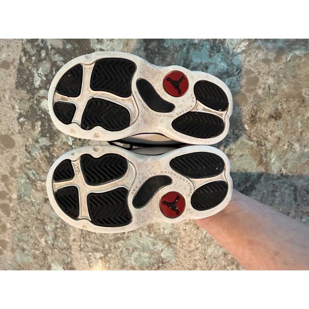 Kids Air Jordan 13 Retro Toddler Shoes Black White Red Basketball Sneakers 7C - Picture 4 of 5